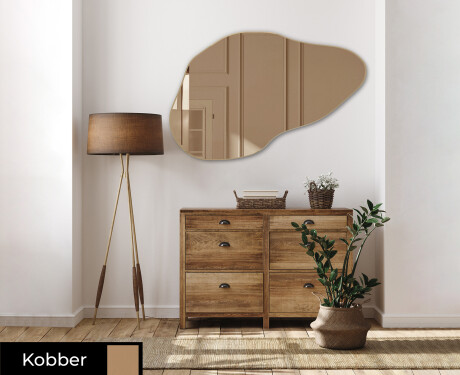 Asymmetriske dekorativt speil på vegg L180 #2