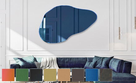 Asymmetriske dekorativt speil på vegg L180