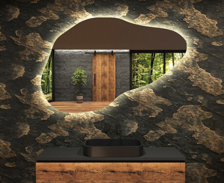 LED-badsspeil med uregelmessig form P221