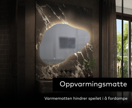 LED-badsspeil med uregelmessig form P221 #9