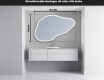Asymmetrisk speil med lys LED P222 #3