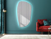 Asymmetrisk speil med LED lys I221 #1