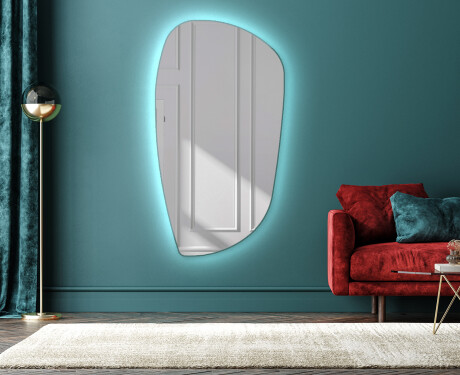 Asymmetrisk speil med LED lys I221 #1