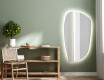Asymmetrisk speil med LED lys I221 #2