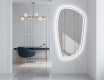 Asymmetrisk speil med LED lys I222 #5