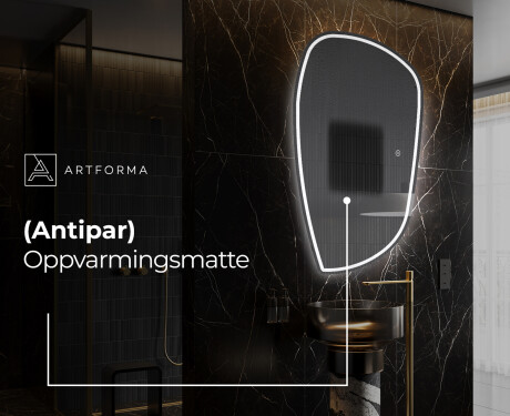 LED-badsspeil med uregelmessig form I223 #8