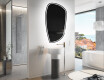 Asymmetrisk speil med LED lys I223 #9