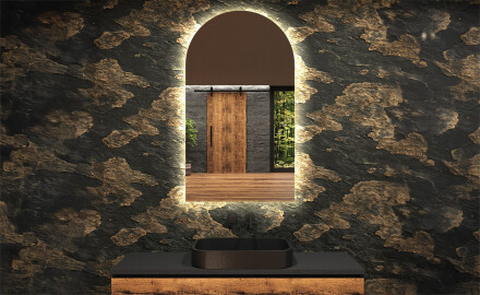 LED-badsspeil med uregelmessig form Y221