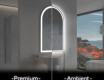 LED-badsspeil med uregelmessig form Y222