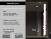 Rektangulært LED Baderomsspeil Med Ramme - FrameLine L02 #8