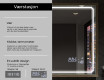 Rektangulært LED Baderomsspeil Med Ramme - FrameLine L137 #8
