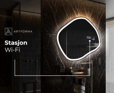 LED-badsspeil med uregelmessig form R222 #7