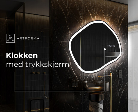 LED-badsspeil med uregelmessig form R222 #8