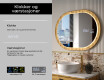 Ovalt speil i eikeramme med LED-belysning #6