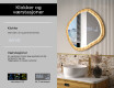 Dekorativt speil i eikeramme med LED-belysning #6