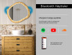 Dekorativt speil i eikeramme med LED-belysning #7