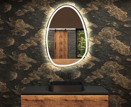 LED-badsspeil med uregelmessig form SF222