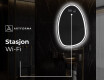 LED-badsspeil med uregelmessig form SF222 #7