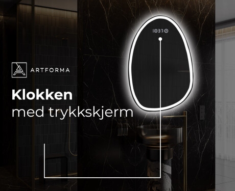 LED-badsspeil med uregelmessig form SF222 #8