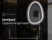 LED-badsspeil med uregelmessig form SF222 #9