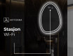 LED-badsspeil med uregelmessig form SF223 #9