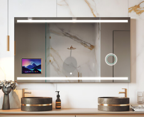 Smart LED baderomsspeil med Displine ramme - Apple L09