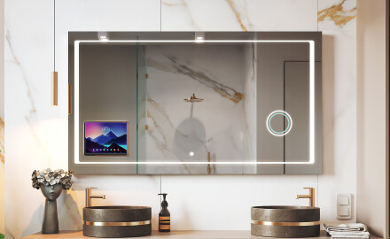 Smart LED baderomsspeil med Displine Apple L61 ramme