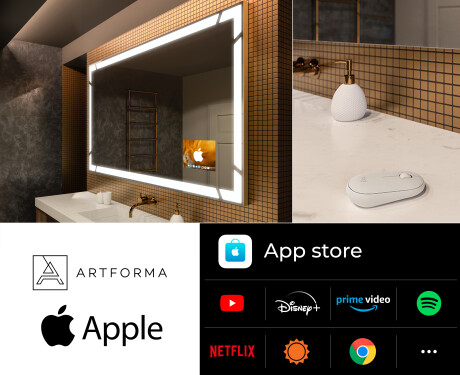 SMART Speil med lys LED L126 Apple #2