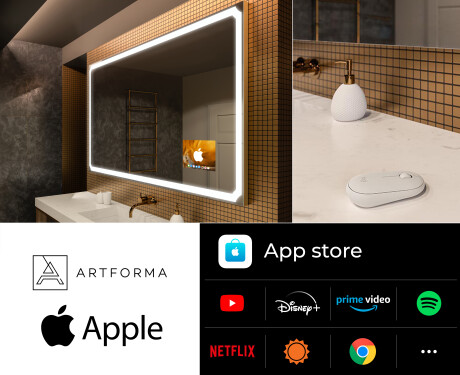 SMART Speil med lys LED L138 Apple #2