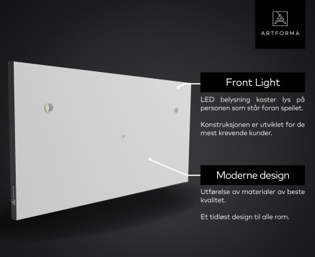 SMART Speil med lys LED L47 Samsung #5