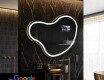 Uregelmessig speil med lys LED SMART N223 Google