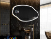 Uregelmessig speil med lys LED SMART O222 Google