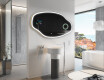 Uregelmessig speil med lys LED SMART O222 Google #10