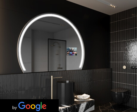 Halvmåne speil med lys LED SMART W223 Google