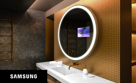 Rund speil med lys LED SMART L76 Samsung