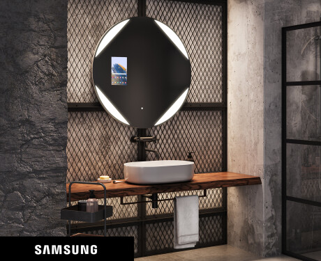 Rundt speil med lys LED SMART L114 Samsung