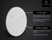 Rundt speil med lys LED SMART L114 Samsung #2
