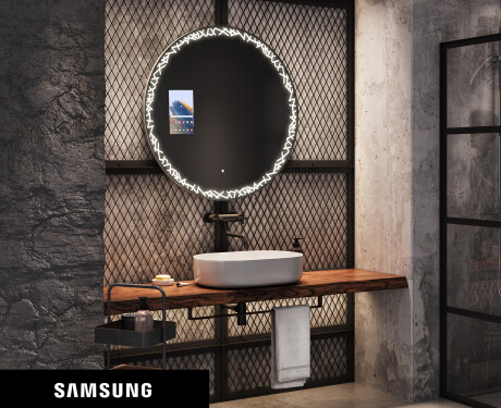 Rundt speil med lys LED SMART L115 Samsung #1