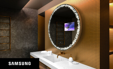 Rundt speil med lys LED SMART L115 Samsung
