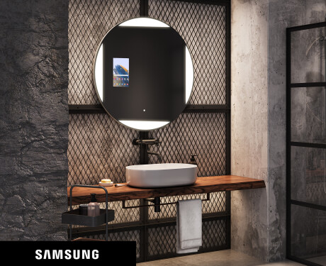 Rundt speil med lys LED SMART L116 Samsung