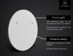 Rundt speil med lys LED SMART L116 Samsung #2