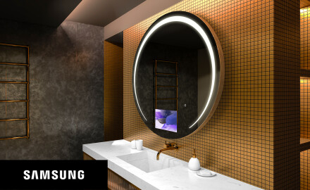 Rundt speil med lys LED SMART L153 Samsung