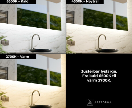 Smart Avrundet LED Baderomsspeil SmartScreen 21,5” #4