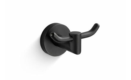 CLASSIC – Dobbel håndklekrok / matt svart