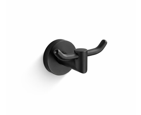 CLASSIC – Dobbel håndklekrok / matt svart