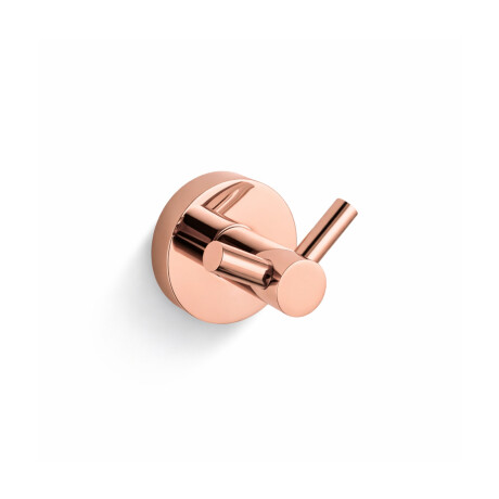 CLASSIC – Dobbel håndklekrok / rosa gullglans #1