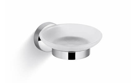 CLASSIC – Såpeskål / krom, matt glass