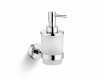 CLASSIC – Dispenser for flytende såpe / matt glass / krom