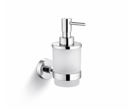 CLASSIC – Dispenser for flytende såpe / matt glass / krom