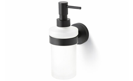 CLASSIC – Dispenser for flytende såpe / matt glass / matt svart